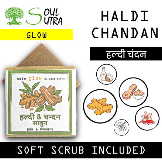 2 TYPE DETOX + 2 TYPE GLOW SOAP BY SOUL SUTRA [ PACK OF 4 ]