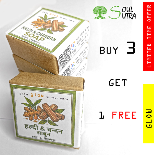 HALDI CHANDAN FOR GLOW BY SOUL SUTRA [ PACK OF 4 ]
