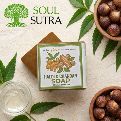 HALDI CHANDAN FOR GLOW BY SOUL SUTRA [ PACK OF 4 ]