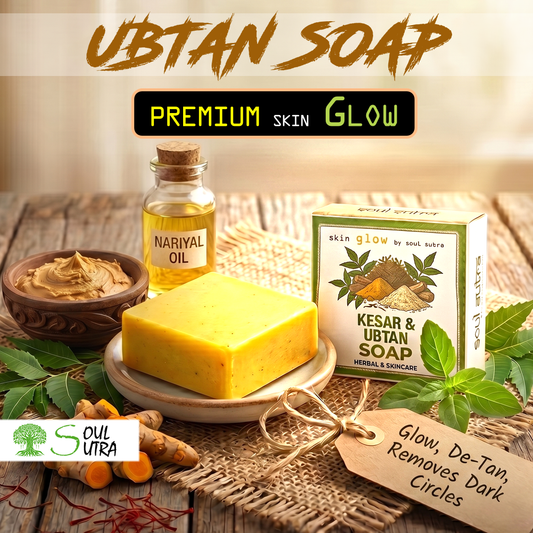 KESAR UBTAN FOR GLOW BY SOUL SUTRA [ PACK OF 4 ]