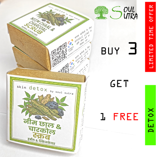 NEEM CHAAL SCRUB BY SOUL SUTRA [ PACK OF 4 ]