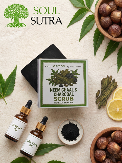 NEEM CHAAL SCRUB BY SOUL SUTRA [ PACK OF 4 ]
